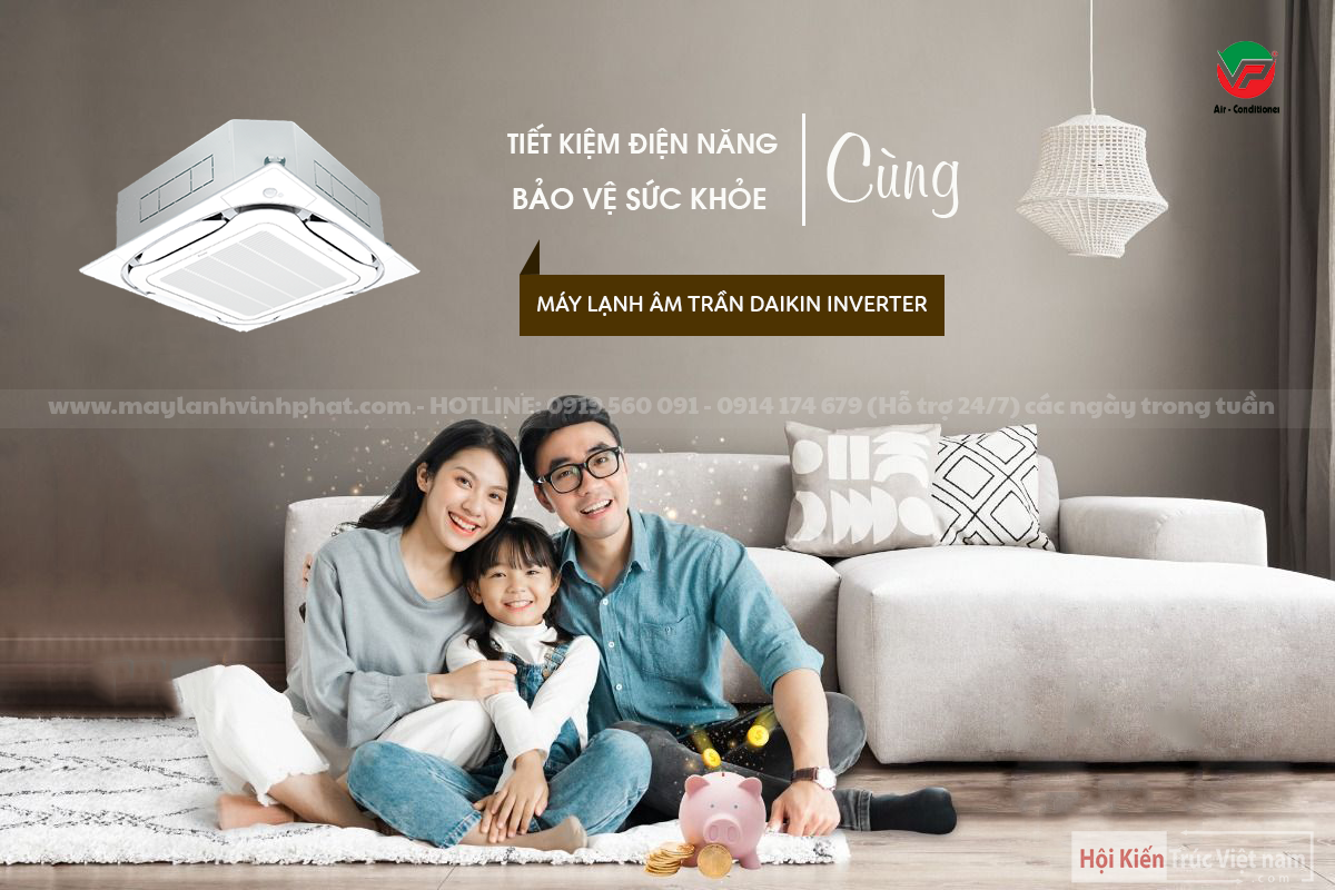 Máy lạnh âm trần DAIKIN và TOP các sản phẩm máy lạnh 1 chiều phổ biến nhất